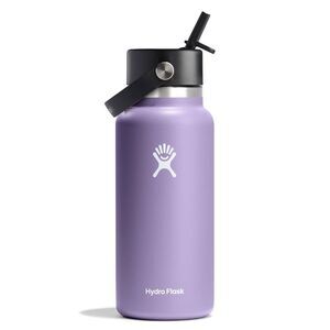 Open Box - Hydro Flask -  32oz Wide Mouth Flex Straw  Moonshadow